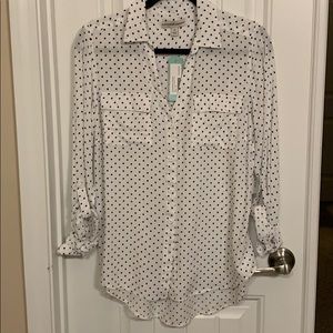 Anton Two Pocket Button Down Blouse